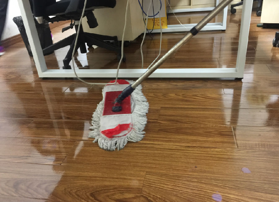 太仓市木地板保洁案例